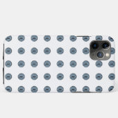 ハロウィーンブルー水玉模様アイ Case-Mate iPhoneケース (裏面(横))