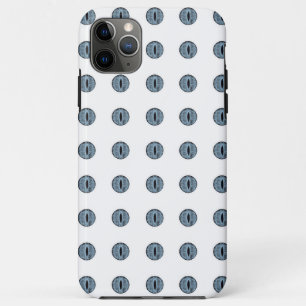 ハロウィーンブルー水玉模様アイ iPhone 11 PRO MAXケース