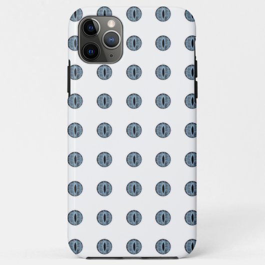 ハロウィーンブルー水玉模様アイ Case-Mate iPhoneケース (裏面)