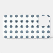 ハロウィーンブルー水玉模様アイ Case-Mate iPhoneケース (裏面 (横))