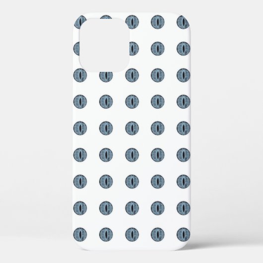 ハロウィーンブルー水玉模様アイ Case-Mate iPhoneケース (裏面)