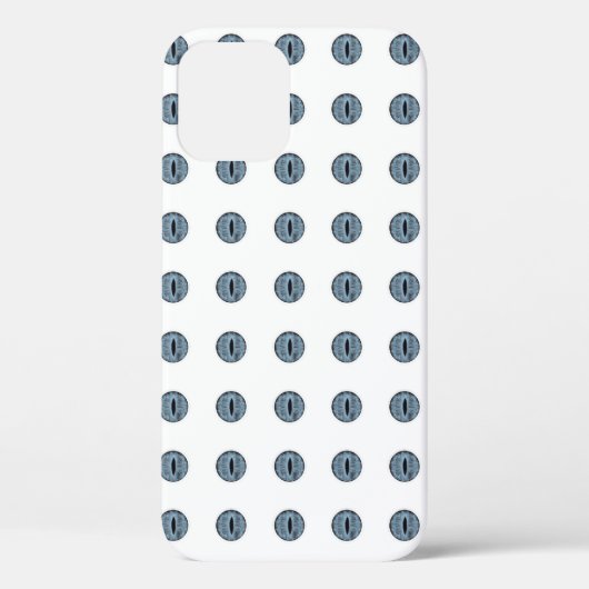 ハロウィーンブルー水玉模様アイ Case-Mate iPhoneケース (裏面)
