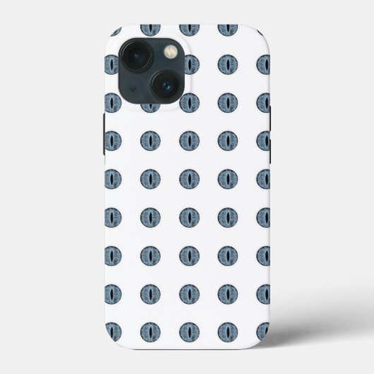 ハロウィーンブルー水玉模様アイ Case-Mate iPhoneケース (裏面)