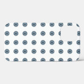 ハロウィーンブルー水玉模様アイ Case-Mate iPhoneケース (裏面 (横))
