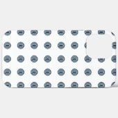 ハロウィーンブルー水玉模様アイ Case-Mate iPhoneケース (裏面 (横))