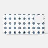 ハロウィーンブルー水玉模様アイ Case-Mate iPhoneケース (裏面 (横))