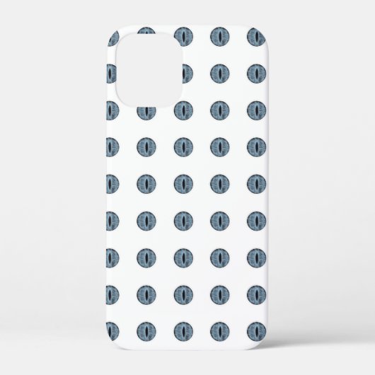 ハロウィーンブルー水玉模様アイ Case-Mate iPhoneケース (裏面)