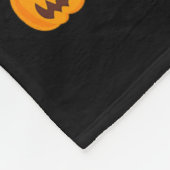 ハロウィーンブロダビングスケルトンハロウィーンのカボチャのちょうちんボーイズ フリースブランケット (角)