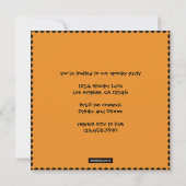 ハロウィーンブロックパーティの招待状 招待状 (裏面)