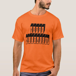 ハロウィーンブロック文字 Tシャツ