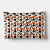 ハロウィーンブーこうもりキャットパンプキンアンドムーンスケッチ アクセサリーポーチ (裏面)