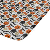 ハロウィーンブーこうもりキャットパンプキンアンドムーンスケッチ カッティングボード (角)