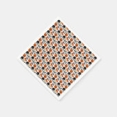 ハロウィーンブーこうもりキャットパンプキンアンドムーンスケッチ スタンダードカクテルナプキン (角)