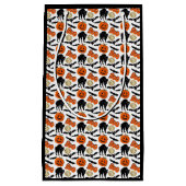 ハロウィーンブーこうもりキャットパンプキンアンドムーンスケッチ スモールペーパーバッグ (正面)