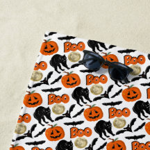 ハロウィーンブーこうもりキャットパンプキンアンドムーンスケッチ