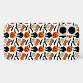 ハロウィーンブーこうもりキャットパンプキンアンドムーンスケッチ Case-Mate iPhoneケース (裏面 (横))