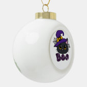 ハロウィーンブークラシックブクルーTシャツ セラミックボールオーナメント (左)