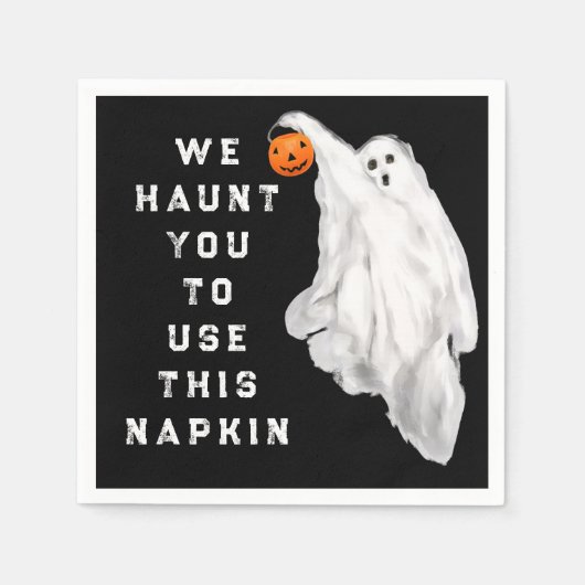 ハロウィーンブーズアンドカクテルテーマ スタンダードカクテルナプキン (正面)