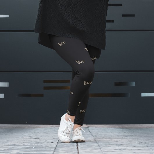 ハロウィーンブータイポグラフィ レギンス