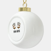 ハロウィーンブービークラシックズナースTシャツ セラミックボールオーナメント (右)