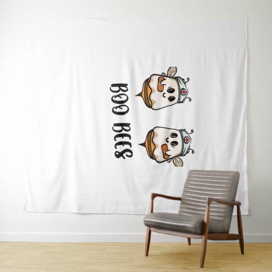 ハロウィーンブービークラシックズナースTシャツ タペストリー (インサイチュ(横))