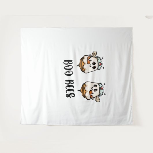 ハロウィーンブービークラシックズナースTシャツ タペストリー (正面(横))