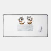 ハロウィーンブービークラシックズナースTシャツ デスクマット (キーボード&マウス)