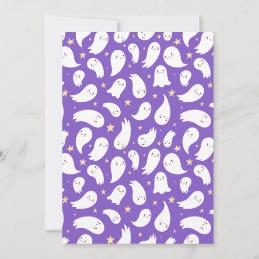 ハロウィーンブーリトル幽霊ガールバースデーパーティー (裏面)