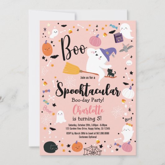 ハロウィーンブーリトル幽霊ガールバースデーパーティー (正面)