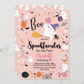 ハロウィーンブーリトル幽霊ガールバースデーパーティー (正面/裏面)