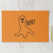 ハロウィーンブー幽霊ブラックオレンジスプオキーランチョンマット ペーパーパッド (インサイチュ)