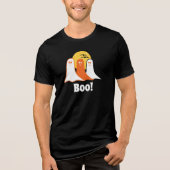 ハロウィーンブー幽霊、子供、家族 トライブレンドＴシャツ (正面)