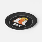 ハロウィーンブー幽霊、子供、家族 ペーパープレート (アングル)