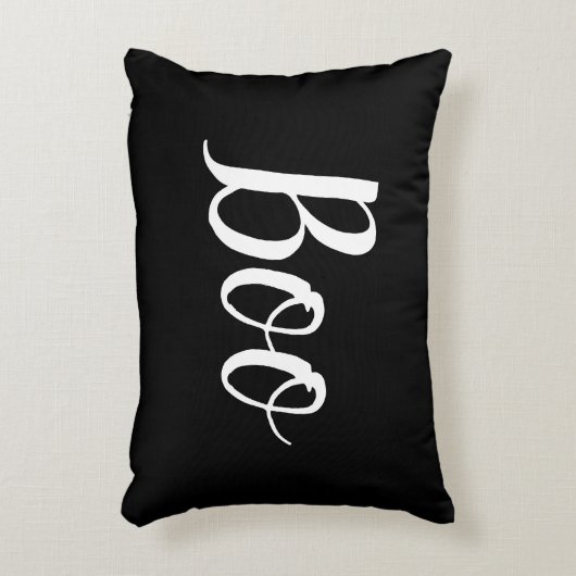 ハロウィーンブー白黒アクセント枕 アクセントクッション (正面(垂直))