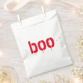 ハロウィーンブー赤血怖いおやつ フェイバーバッグ (クリップ留めされた状態)
