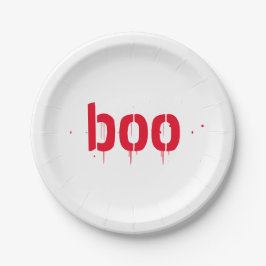 ハロウィーンブー赤血怖い紙プレート ペーパープレート