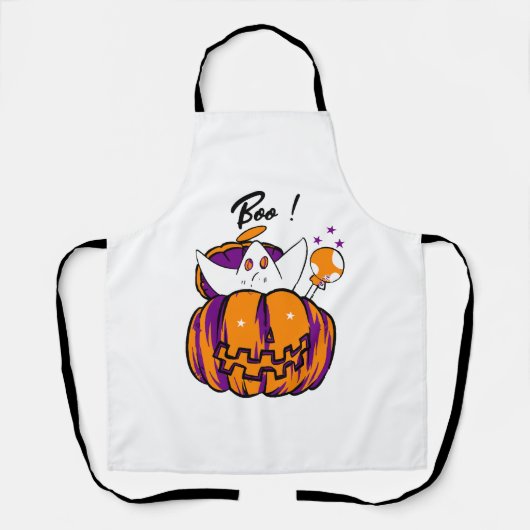 ハロウィーンブー エプロン (正面)
