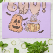 ハロウィーンブー キッチンタオル (折り畳み)