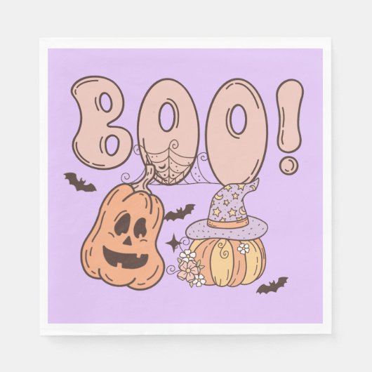 ハロウィーンブー スタンダードランチョンナプキン (正面)