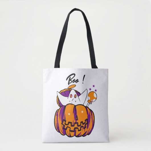 ハロウィーンブー トートバッグ (正面)