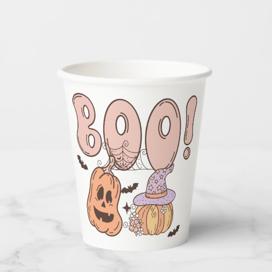 ハロウィーンブー 紙コップ (正面)