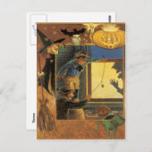 ハロウィーンプランクスヴィンテージはがき ポストカード (正面/裏面)