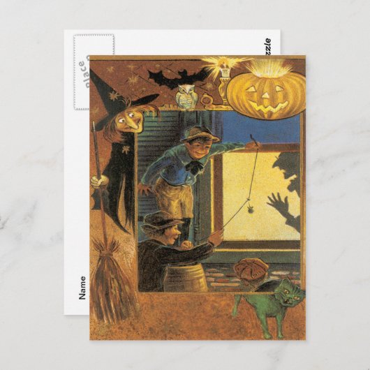 ハロウィーンプランクスヴィンテージはがき ポストカード (正面/裏面)