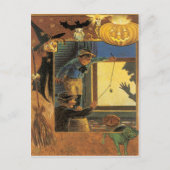 ハロウィーンプランクスヴィンテージはがき ポストカード (正面)