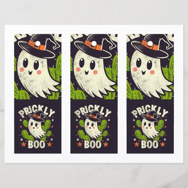 ハロウィーンプリックブーのサボブックマーク (正面)