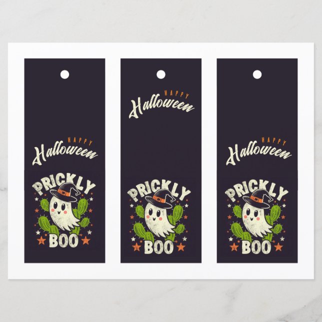 ハロウィーンプリックブーのサボブックマーク (正面)