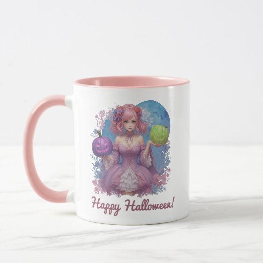 ハロウィーンプリンセスインパステルトーン マグカップ (左)