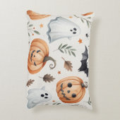 ハロウィーンプリント付き化粧枕 アクセントクッション (裏面(縦))