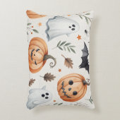 ハロウィーンプリント付き化粧枕 アクセントクッション (正面(垂直))