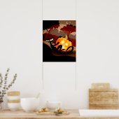 ハロウィーンプリント ポスター (キッチン)